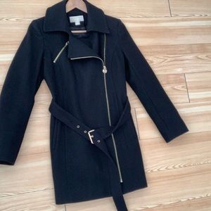Michael Kors Black Wool Coat